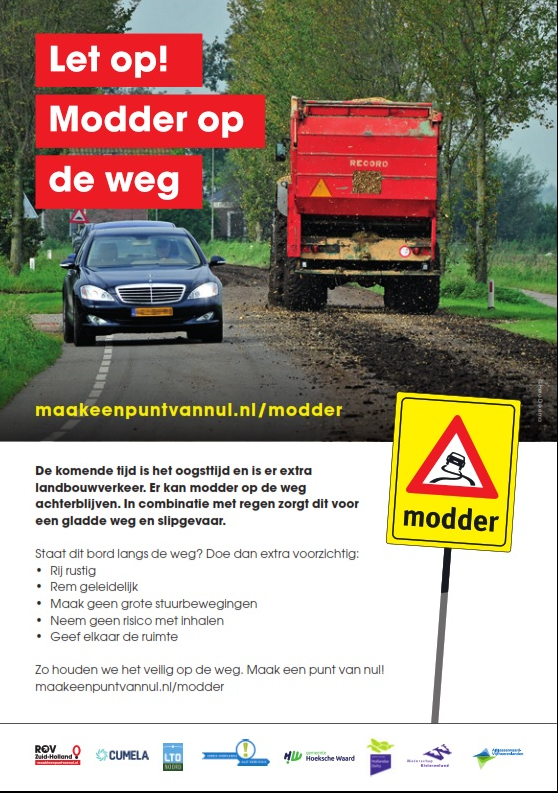 Campagne Modder op de weg ZH 2020