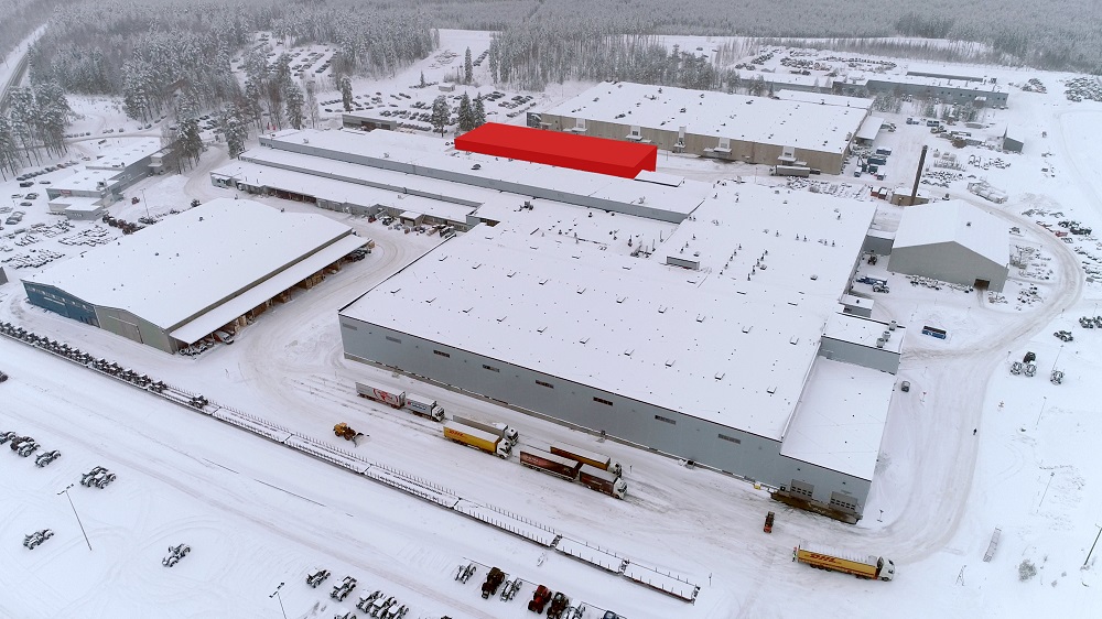 Nieuwe state-of-the-art spuiterij in de Valtra-fabriek 