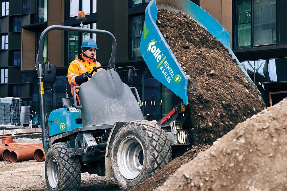 Collé breidt de verhuurvloot uit met elektrische knik-wieldumpers van Wacker Neuson