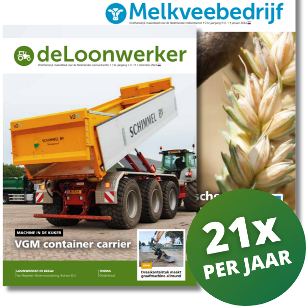 Combinatie abonnement op vakblad de Loonwerker en vakblad Melkveebedrijf