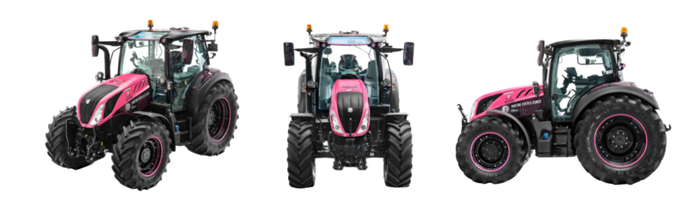 New Holland-tractor draagt leiderstrui tijdens Giro d’Italia